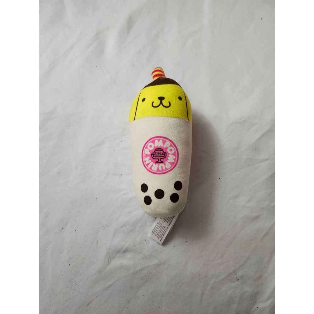 Sanrio Pompompurin Boba Plush Hello Kitty and Friends Bubble Tea Toy 8"